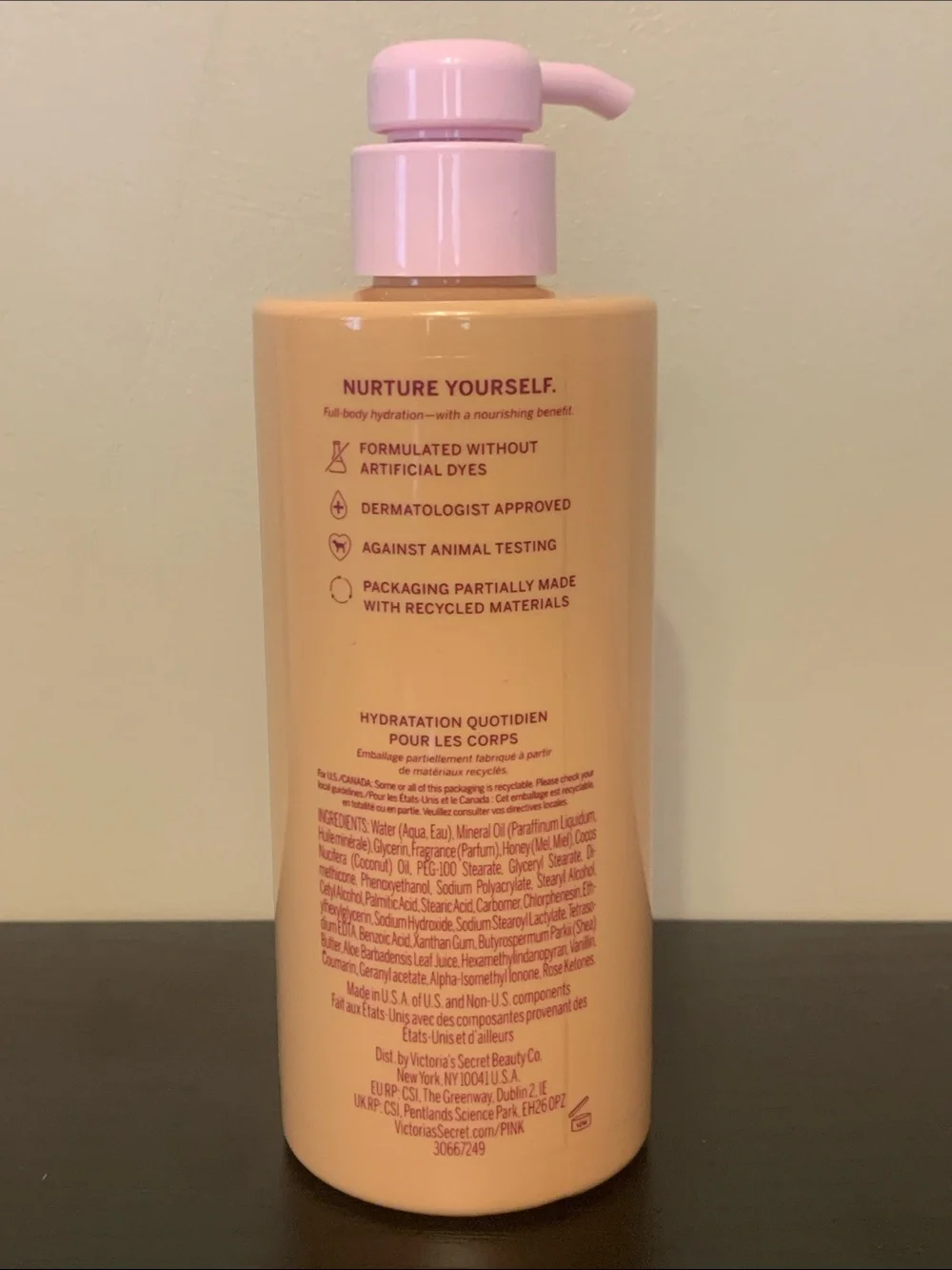 PINK Victoria's Secret Rich Honey Daily Drench Body Lotion - Pink & Orange